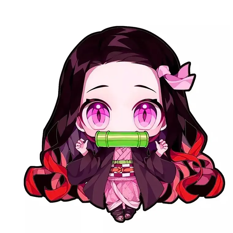 Stickers 3D Lenticular Nezuko Kimetsu No Yaiba 2 1