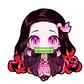 Stickers 3D Lenticular Nezuko Kimetsu No Yaiba 2 - Miniatura 1