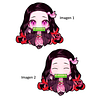 Stickers 3D Lenticular Nezuko Kimetsu No Yaiba 2