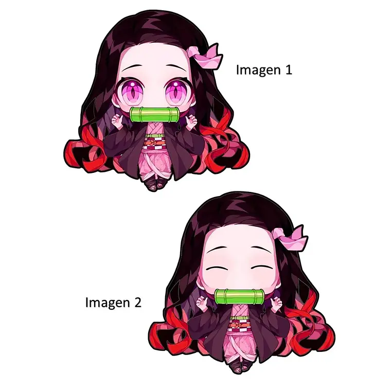 Stickers 3D Lenticular Nezuko Kimetsu No Yaiba 2 3