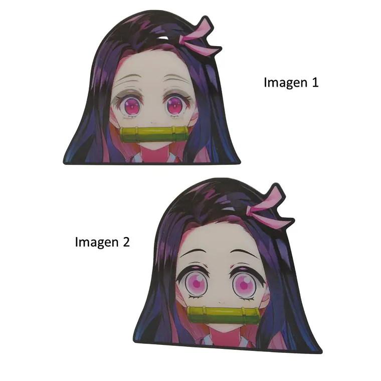 Stickers 3D Lenticular Nezuko Kimetsu No Yaiba 4 3
