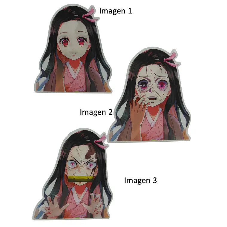 Stickers 3D Lenticular Nezuko Kimetsu No Yaiba 5 4