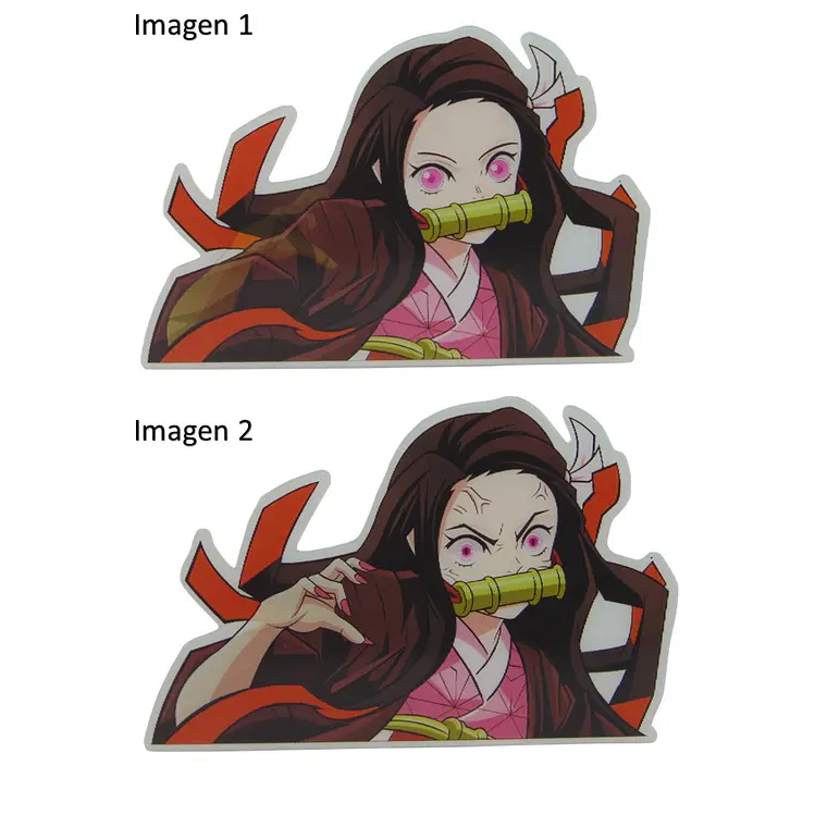 Stickers 3D Lenticular Nezuko Kimetsu No Yaiba 6 3