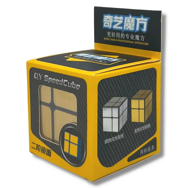 Cubo 2x2 Qiyi Mirror Dorado 2