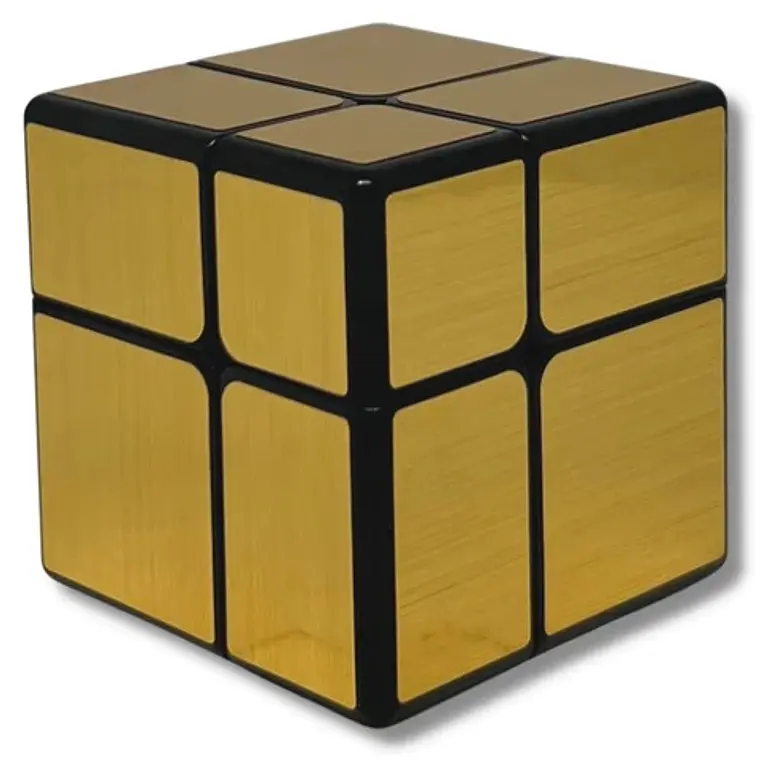 Cubo 2x2 Qiyi Mirror Dorado 1