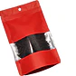 50 Bolsas 15x22x4 Doypack Aluminio Rojo - Miniatura 2