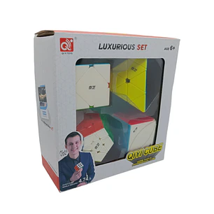 Set Qiyi 4 Cubos Original #1 Stickerless