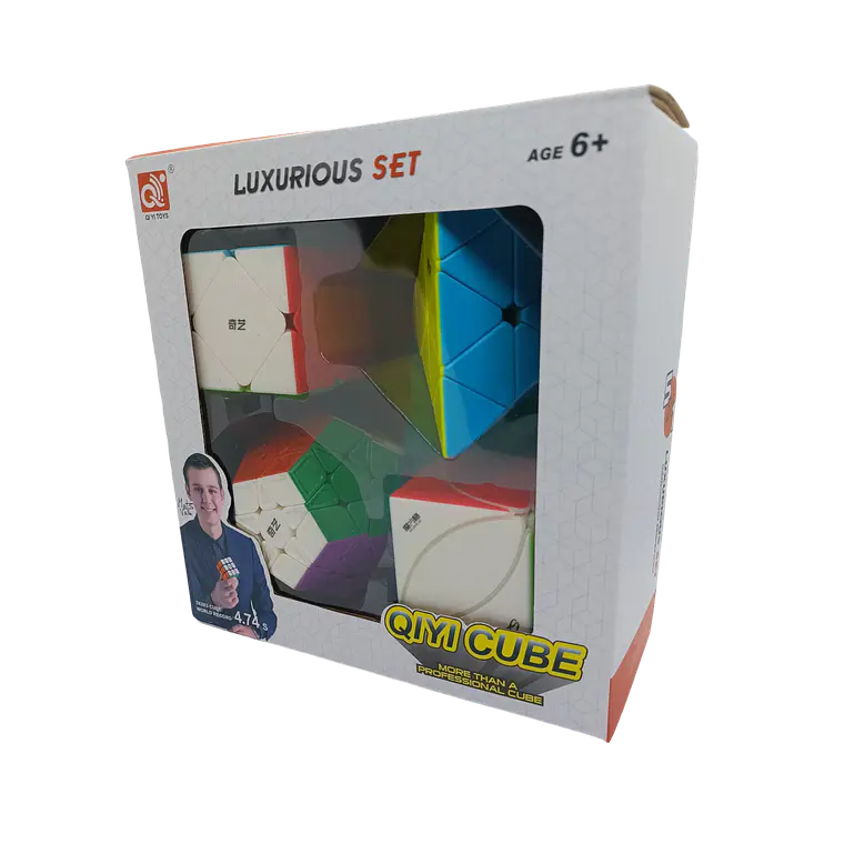 Set Qiyi 4 Cubos Original #1 Stickerless 2