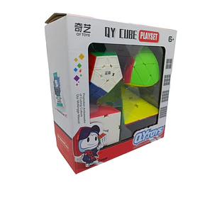 Set Qiyi 4 Cubos Original #2 Stickerless