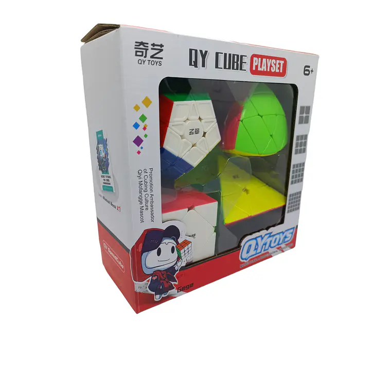 Set Qiyi 4 Cubos Original #2 Stickerless 1