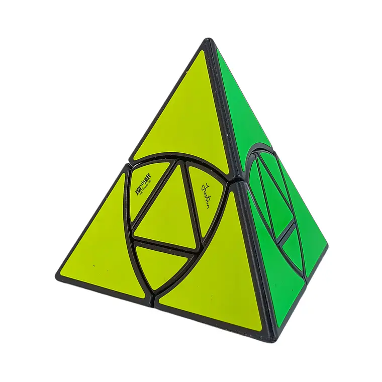 Pyraminx Duomo Qiyi Base Negro 1