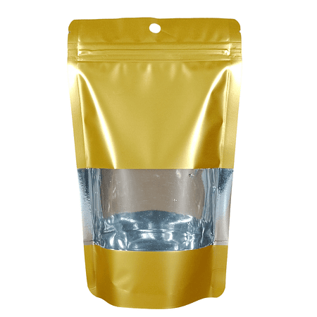 50 Bolsas 12x20x4 Doypack Aluminio Dorado / 14723