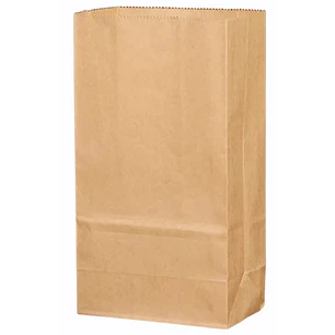 50 Bolsas Papel Kraft Con Base 15x10x28 Cm /1677