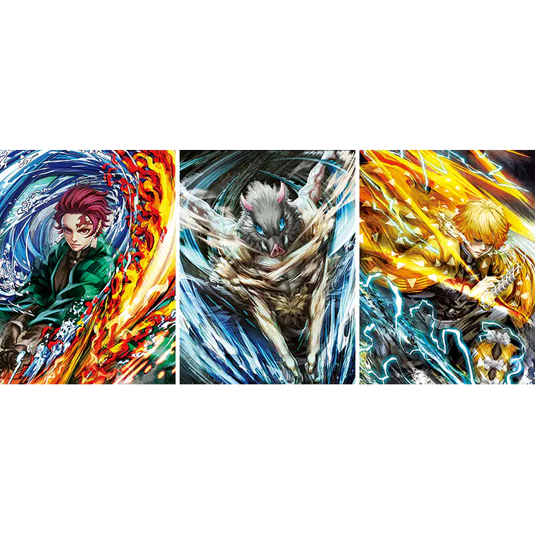 Poster 3d Lenticular 30x40cm Pvc Kimetsu No Yaiba 1 2