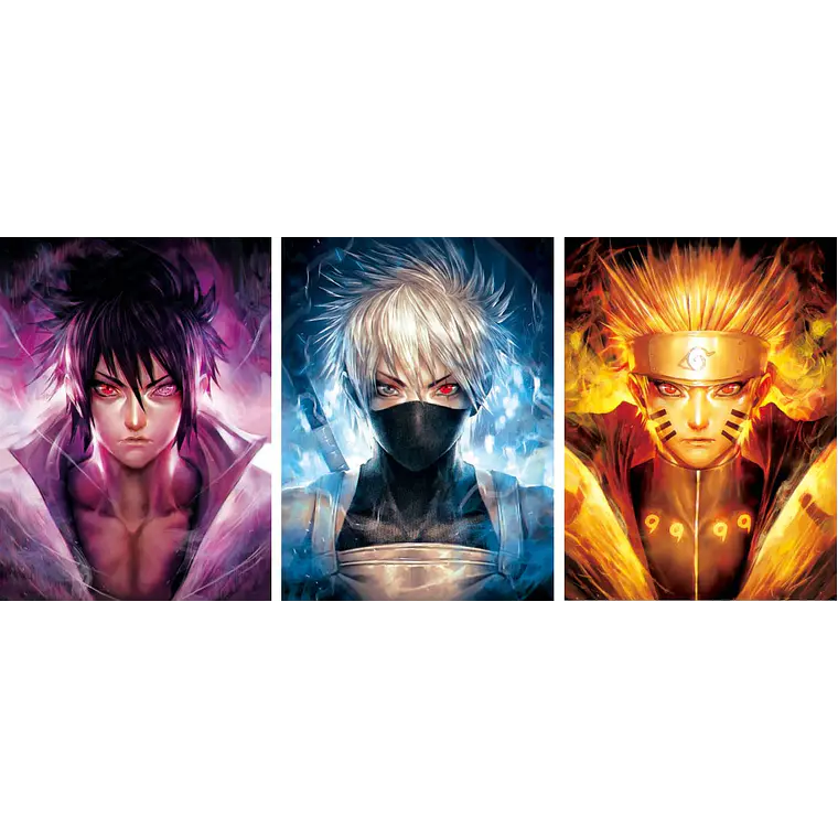 Poster 3d Lenticular 30x40cm Pvc Naruto 1 2