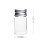 12 Frascos Vidrio 22x40 mm Tapa Rosca 7 ml - Miniatura 2