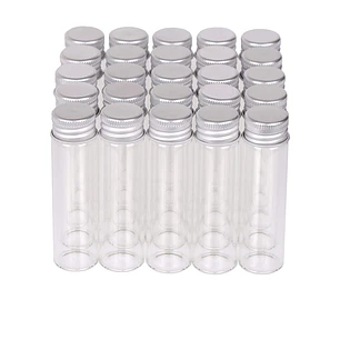 12 Frascos Vidrio 22x70 mm Tapa Rosca 18 ml