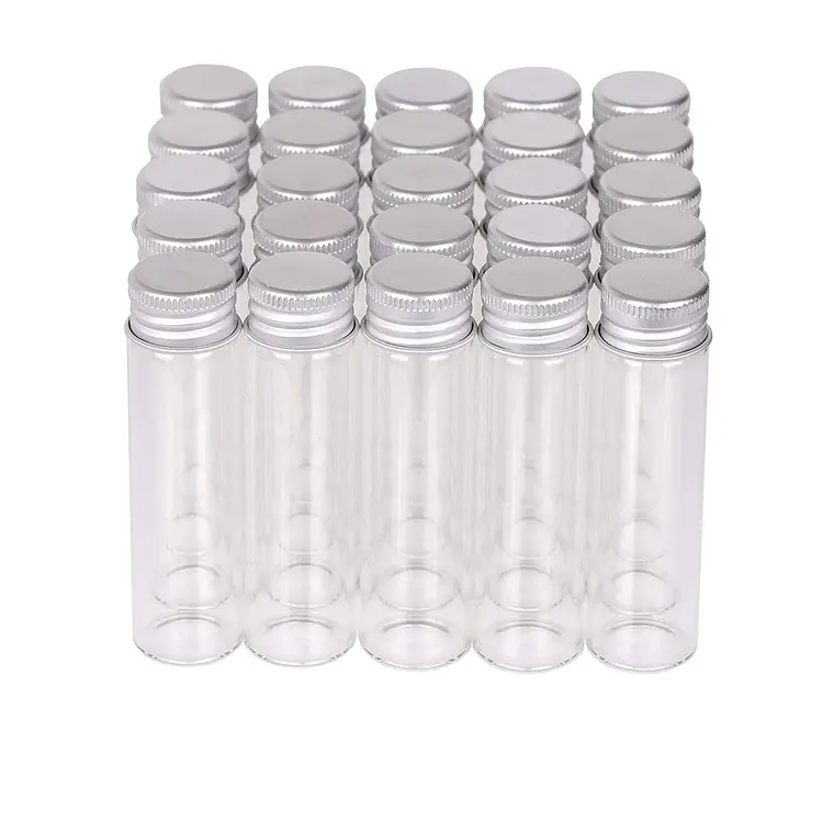 12 Frascos Vidrio 22x70 mm Tapa Rosca 18 ml 1