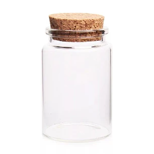 6 Frascos Vidrio Corcho 47x60 mm  60 ml