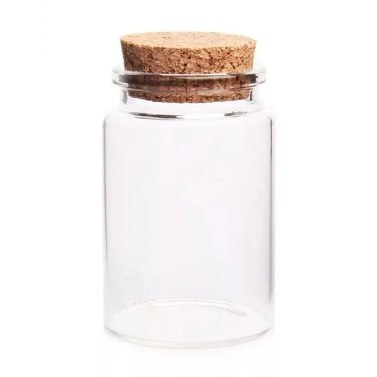 6 Frascos Vidrio Corcho 47x60 mm  60 ml 1