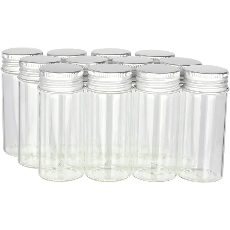 12 Frascos 30x70 mm Tapa rosca 30 ml 1