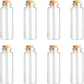 12 Mini Frascos 30x70 mm Vidrio Corcho 30 ml - Miniatura 1