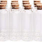 12 Mini Frascos 22x80 mm Vidrio Corcho 20 ml - Miniatura 1