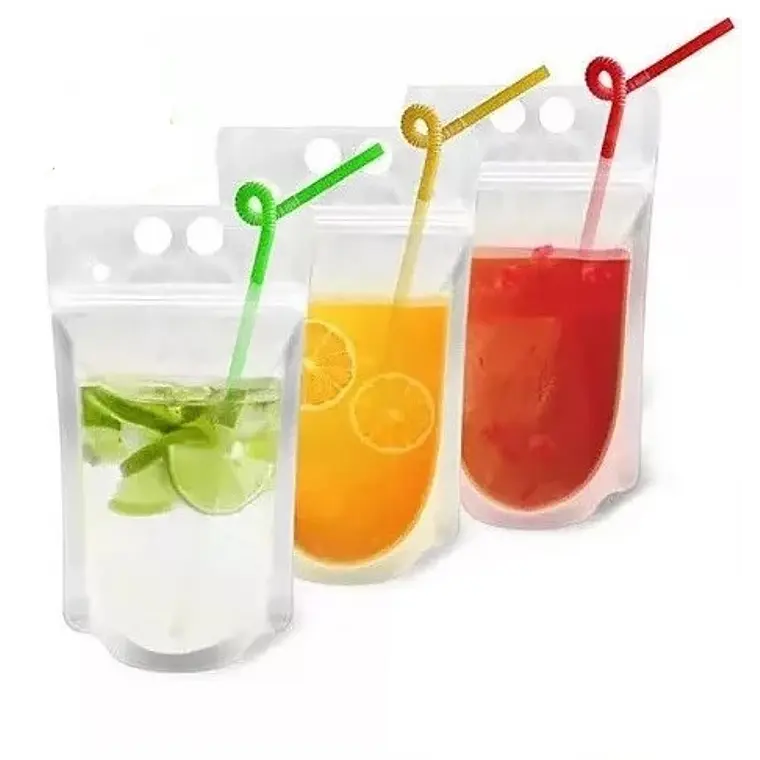 50 Bolsas Doypack 13x23x6 cm para Bebidas 500 ml 1