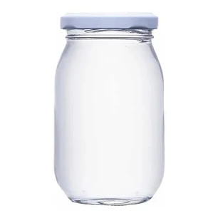 Frasco Conservero 200 ml Vidrio Tapa Blanca Metálica