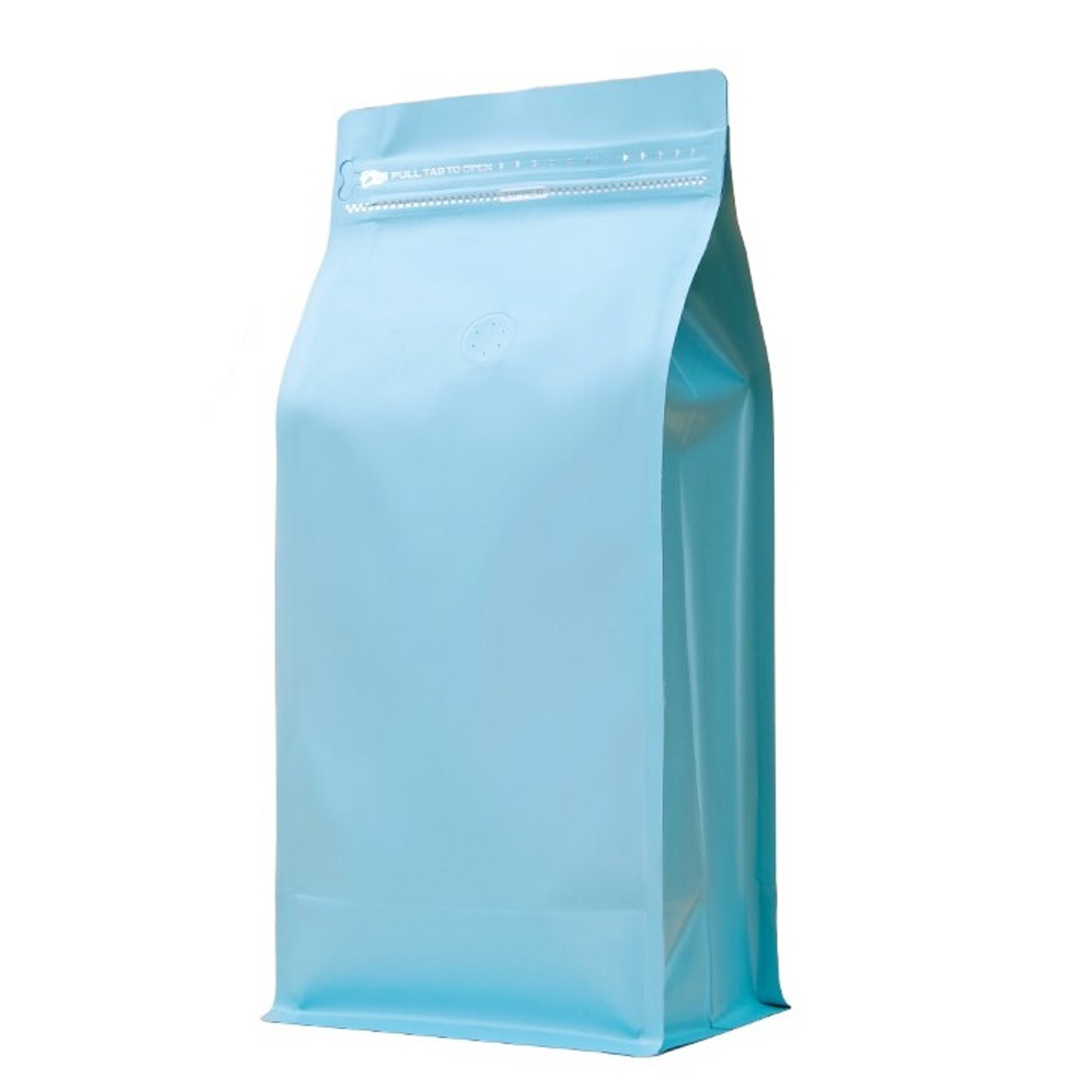 50 Bolsas 15x32x9,5 cm Aluminio Celeste con Válvula 