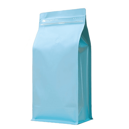 50 Bolsas 15x32x9,5 cm Aluminio Celeste con Válvula 