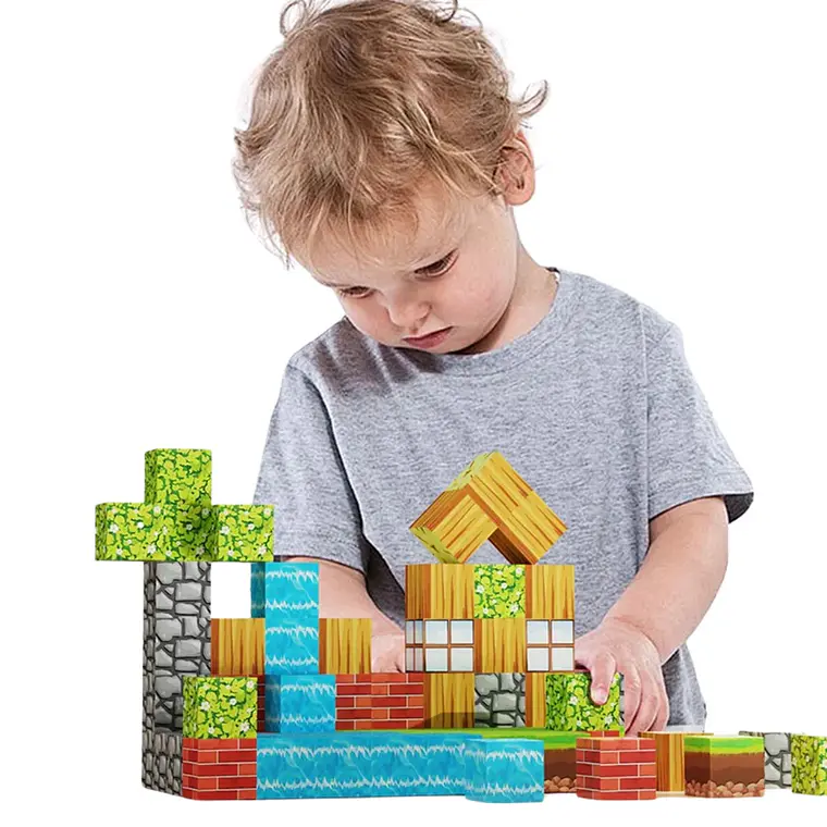 Set 85 Bloques De Construcción Magnéticos Minecraft 3