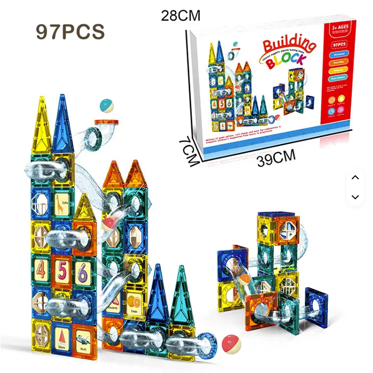 Set 97 Bloques Magneticos Didácticos 1