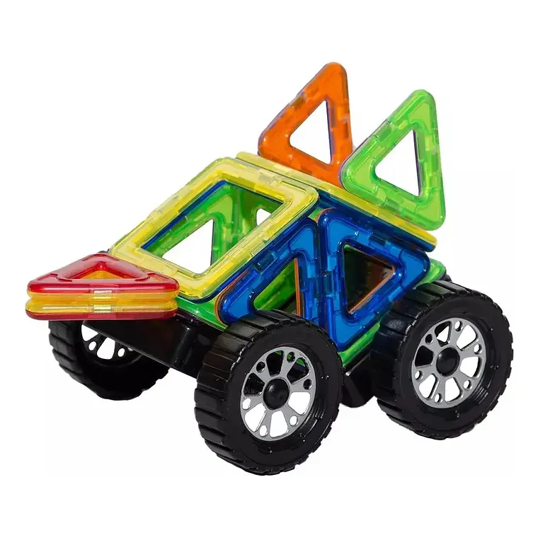 Set Auto 18 Piezas Magnético Bloque De Construcción 2