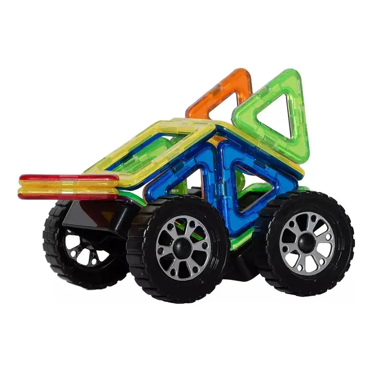 Set Auto 18 Piezas Magnético Bloque De Construcción 3