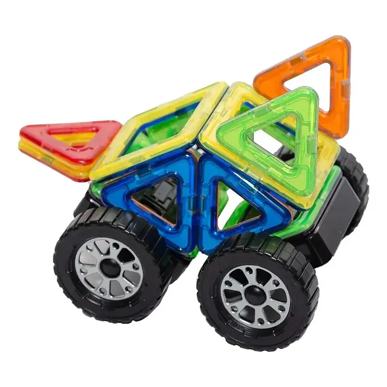 Set Auto 18 Piezas Magnético Bloque De Construcción 4
