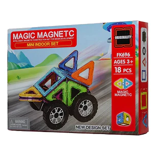 Set Auto 18 Piezas Magnético Bloque De Construcción