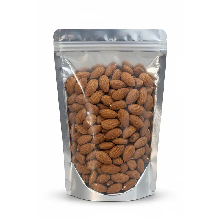 50 Bolsas Doypack 10x15x3 Cm Aluminio Full ventana 3