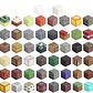 Set 60 Bloques Minecraft Magnéticos Pixeleados - Miniatura 2