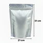 50 Bolsas Doypack 21x31x5 cm Aluminio Cierre Hermético - Miniatura 2