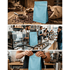 Embalaje 1200 bolsas para 250 grs de café Aluminio Celeste