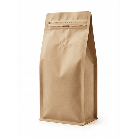 25 Bolsas 15x32x9,5 cm Kraft Con Aluminio Y Válvula