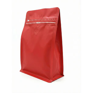 50 Bolsas 13x20x7 cm Aluminio Rojo con Válvula