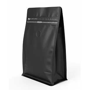50 Bolsas 13x20x7 cm Aluminio Negro con Válvula 