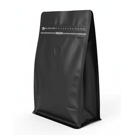 50 Bolsas 13x20x7 cm Aluminio Negro con Válvula 