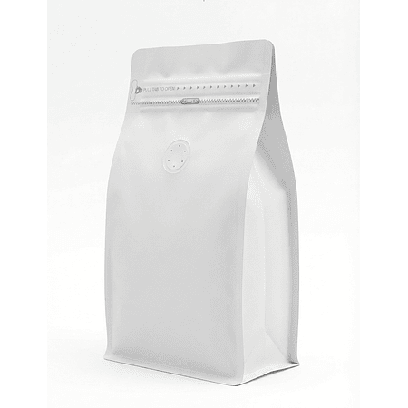 50 Bolsas 13x20x7 cm Aluminio Blanco con Válvula 