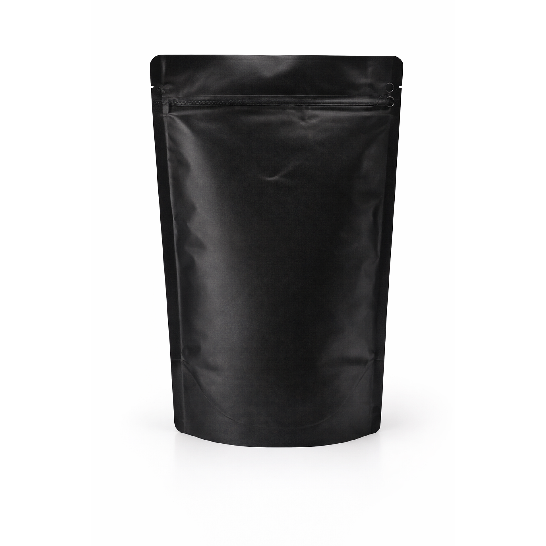 50 Bolsas Doypack 13x21x5 cm Aluminio Negro con Válvula 