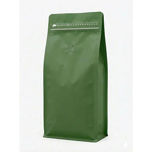50 Bolsas 15x32x9,5 cm Aluminio Verde con Válvula