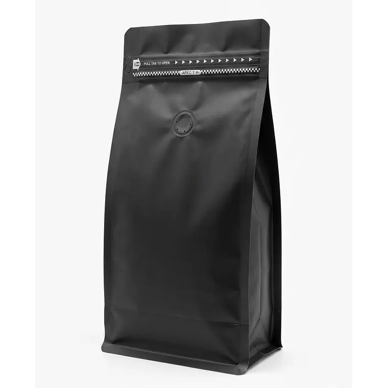 25 Bolsas 15x32x9,5 cm Aluminio Negro con Válvula  1
