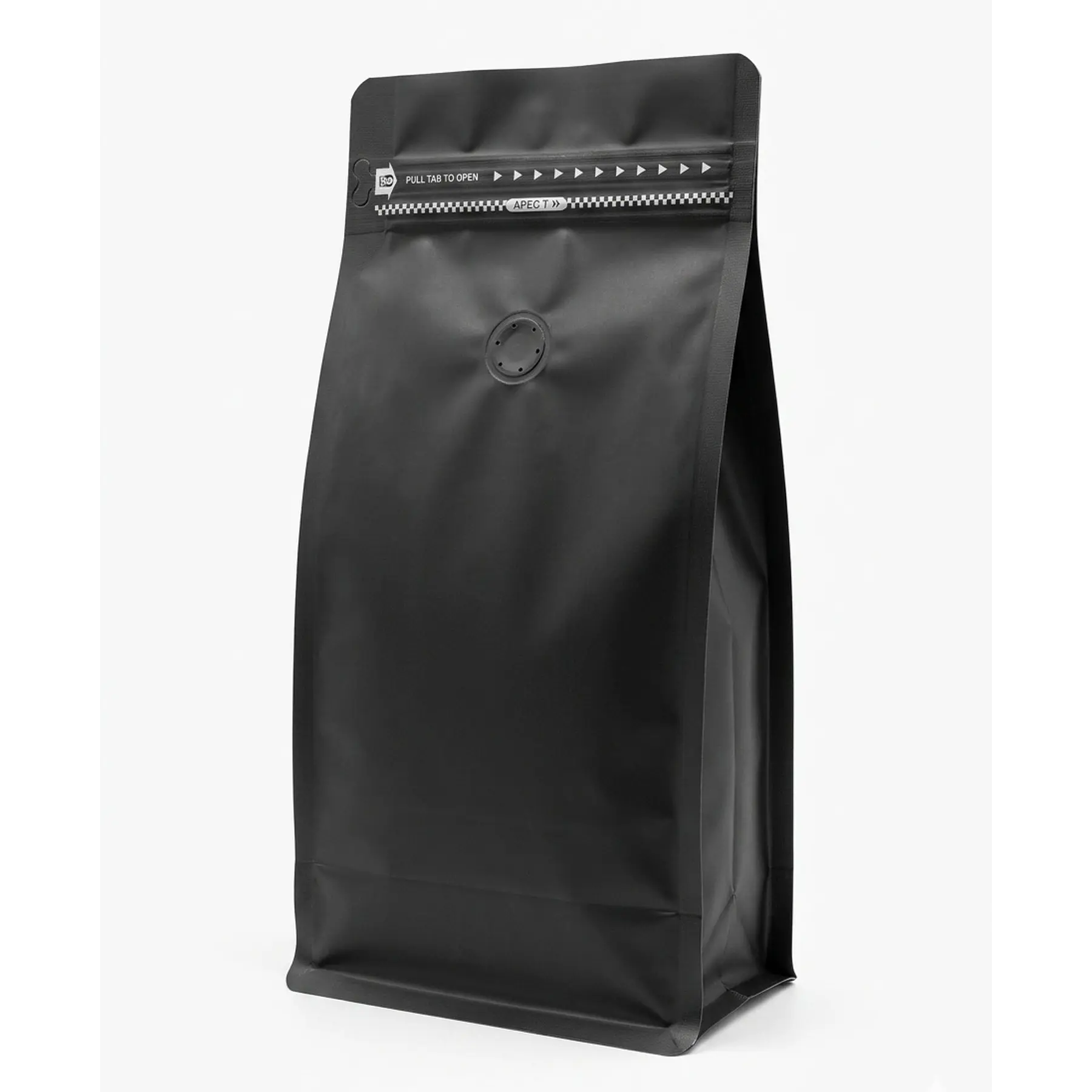 50 Bolsas 15x32x9,5 cm Aluminio Negro con Válvula 